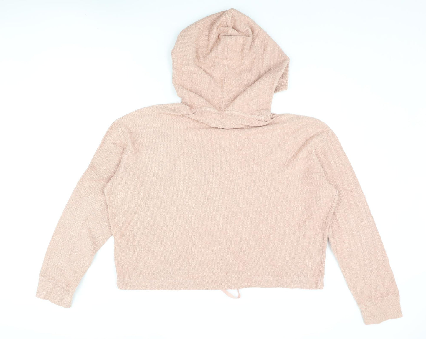 Pacific Republic Womens Pink Cotton Pullover Hoodie Size S Pullover - Universe Creature Textured