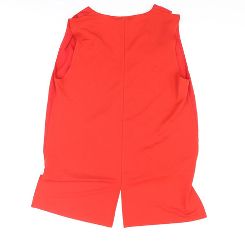NEXT Womens Red Polyester Camisole Blouse Size 12 V-Neck