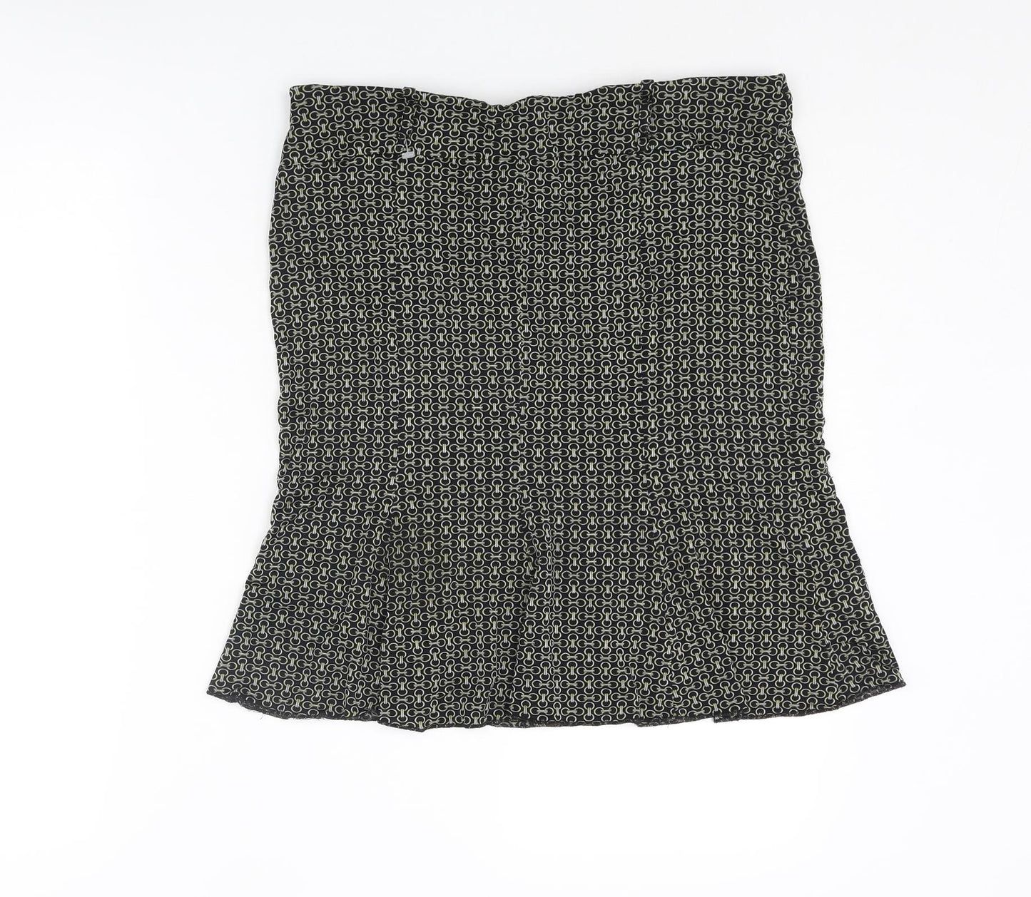 River Island Womens Multicoloured Geometric Polyester Trumpet Skirt Size 30 in