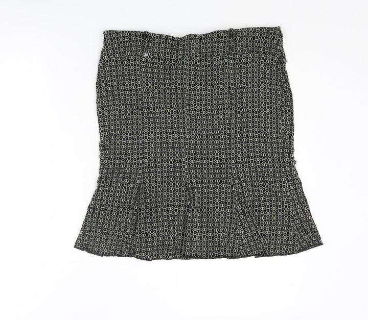 River Island Womens Multicoloured Geometric Polyester Trumpet Skirt Size 30 in