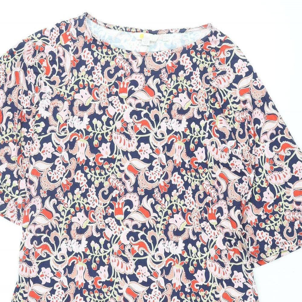Boden Womens Multicoloured Geometric Viscose Shift Size 12 Round Neck Pullover