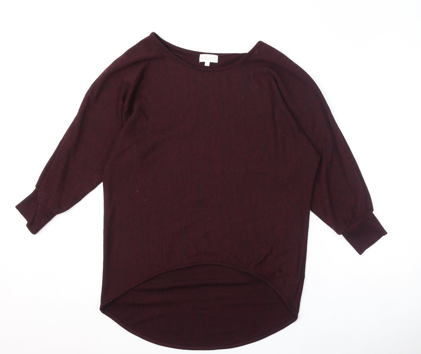 Apricot Womens Red Round Neck Polyester Pullover Jumper Size 12
