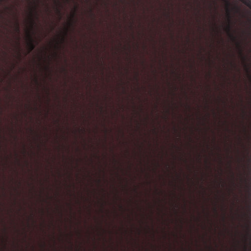Apricot Womens Red Round Neck Polyester Pullover Jumper Size 12