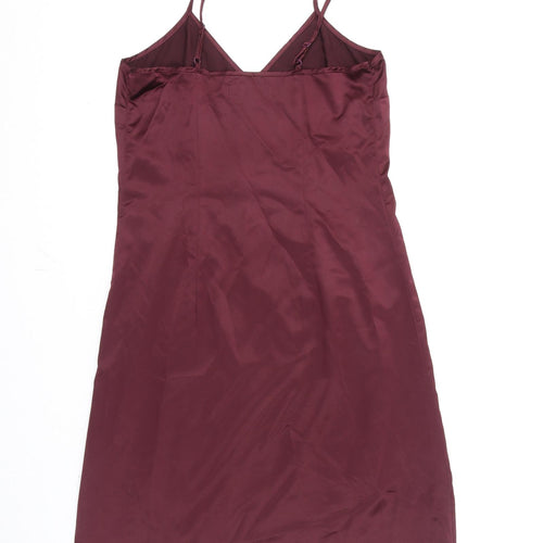 NEXT Womens Red Polyester A-Line Size 8 V-Neck Pullover