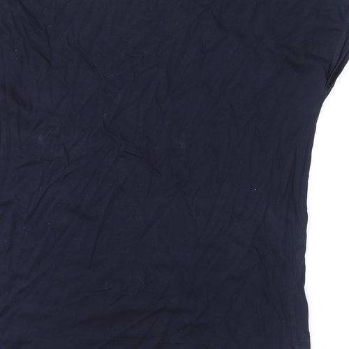 NEXT Womens Blue 100% Cotton Basic T-Shirt Size 14 Round Neck