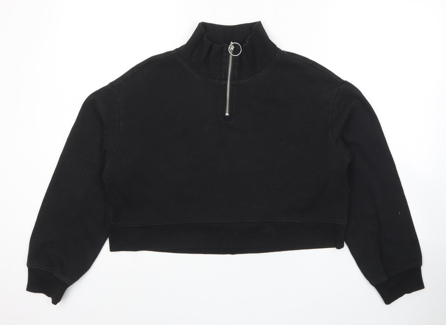 Divided by H&M Womens Black Cotton Pullover Sweatshirt Size S Pullover