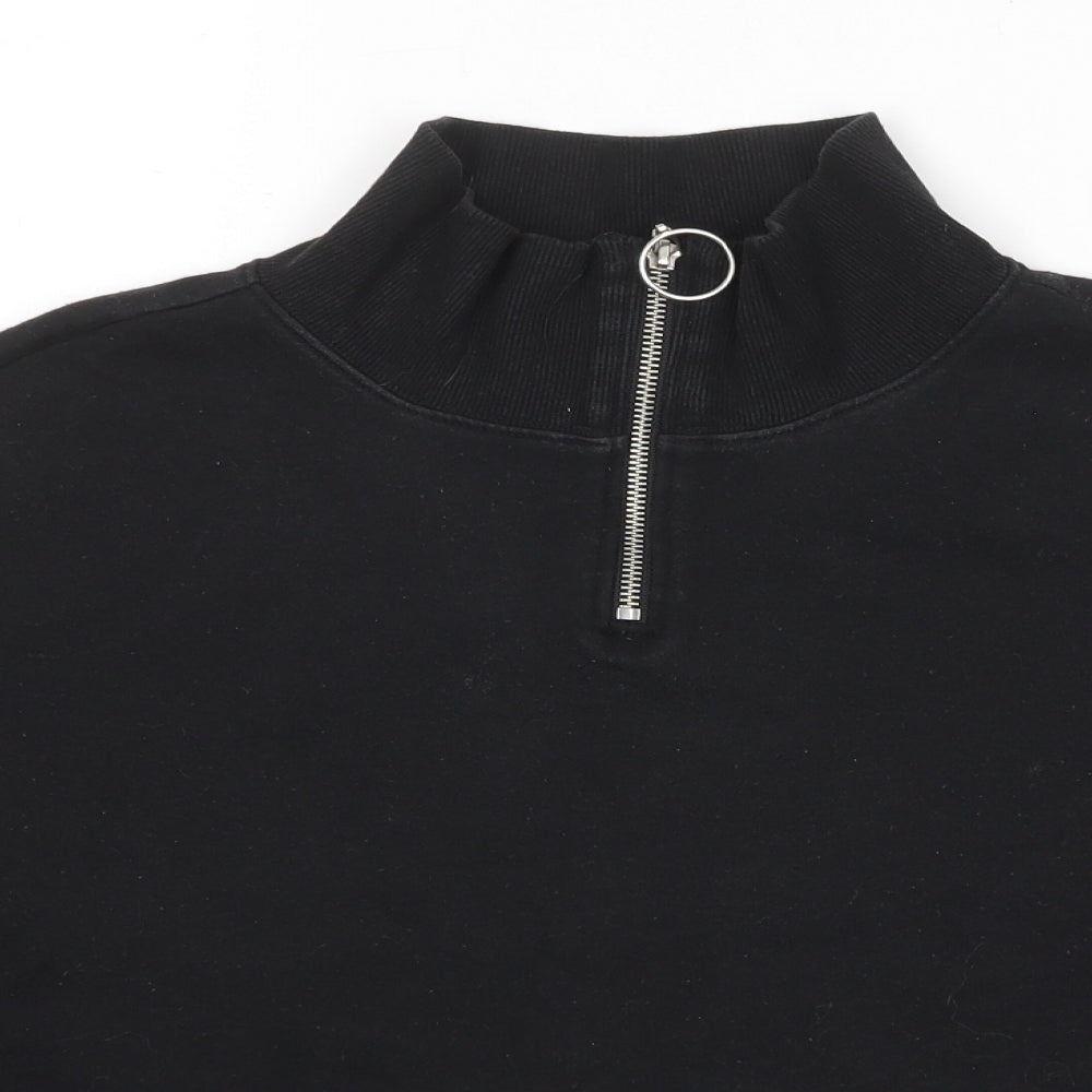 Divided by H&M Womens Black Cotton Pullover Sweatshirt Size S Pullover