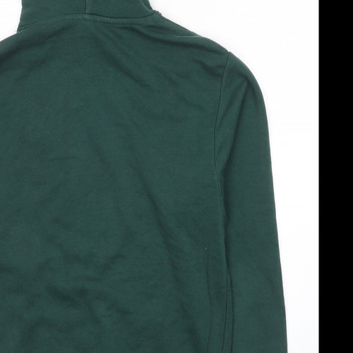 Divided by H&M Mens Green Cotton Pullover Hoodie Size XS