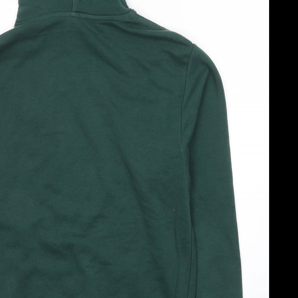 Divided by H&M Mens Green Cotton Pullover Hoodie Size XS