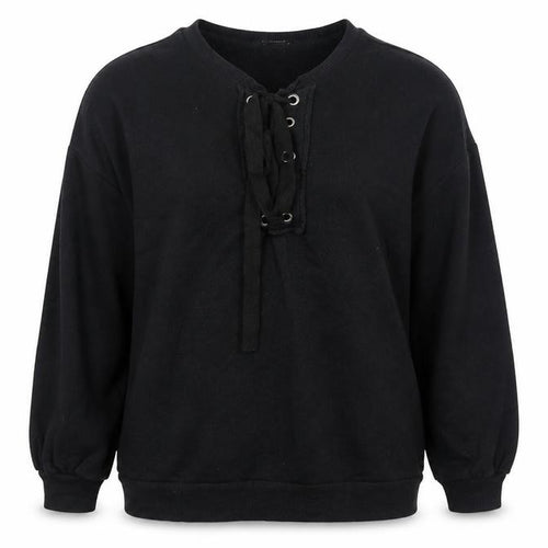 Pull&Bear Womens Black Cotton Pullover Sweatshirt Size M Pullover