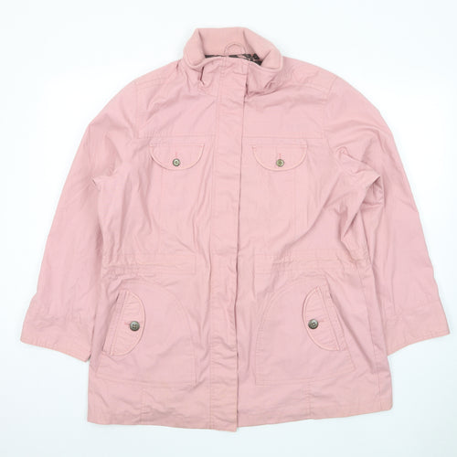 Being Casual Womens Pink Jacket Size 16 Zip