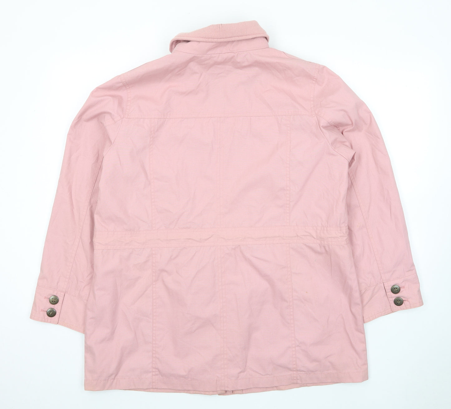 Being Casual Womens Pink Jacket Size 16 Zip