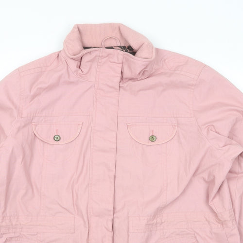 Being Casual Womens Pink Jacket Size 16 Zip