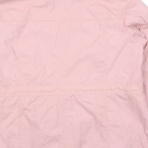 Being Casual Womens Pink Jacket Size 16 Zip