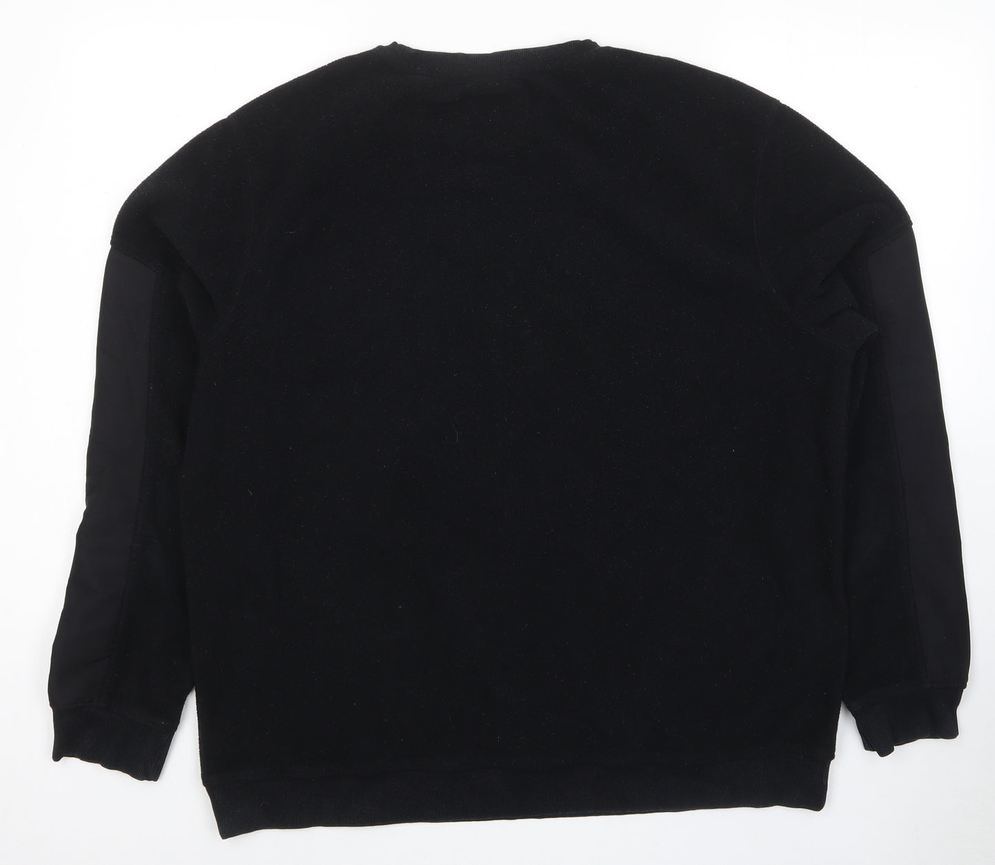 Adapt Mens Black Polyester Pullover Sweatshirt Size XL