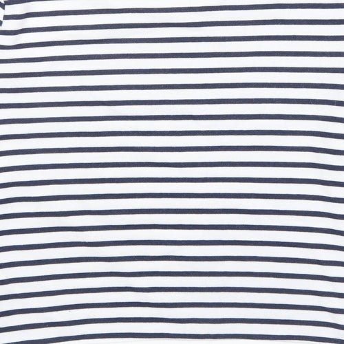 Arkitect Womens White Striped Cotton Pullover Sweatshirt Size M Pullover - Salut!