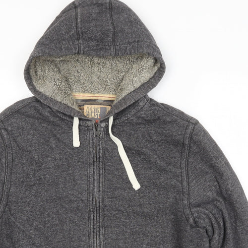 North Coast Mens Grey Cotton Pullover Hoodie Size XL