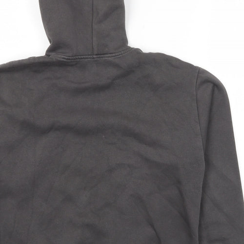 Zara Womens Grey Cotton Pullover Hoodie Size S Pullover