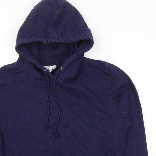 Feathers & Fluff Womens Blue Cotton Pullover Hoodie Size XL Pullover - Girls With Guns