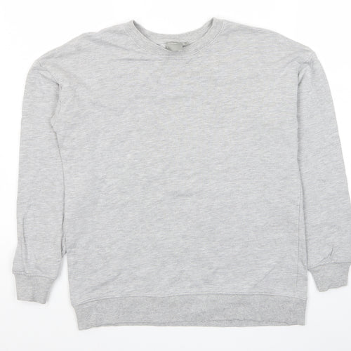 ASOS Womens Grey Cotton Pullover Sweatshirt Size 6 Pullover