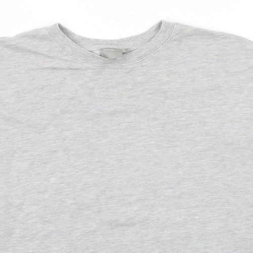 ASOS Womens Grey Cotton Pullover Sweatshirt Size 6 Pullover