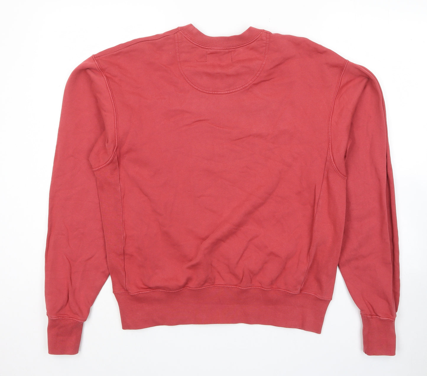 7 Days Active Mens Red Cotton Pullover Sweatshirt Size XS - Logo