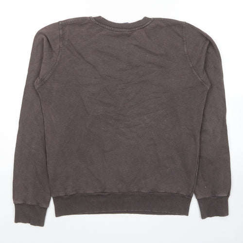 Zara Womens Brown Cotton Pullover Sweatshirt Size S Pullover - Spalding