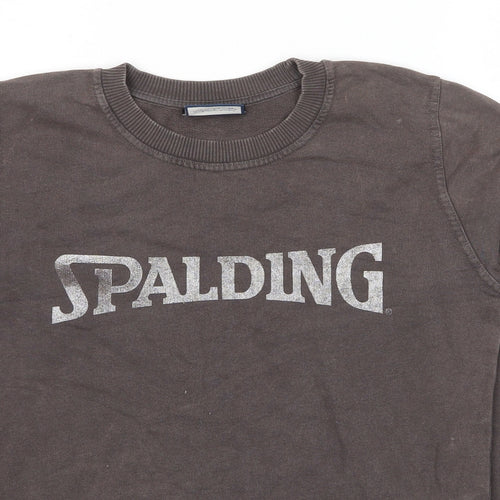 Zara Womens Brown Cotton Pullover Sweatshirt Size S Pullover - Spalding