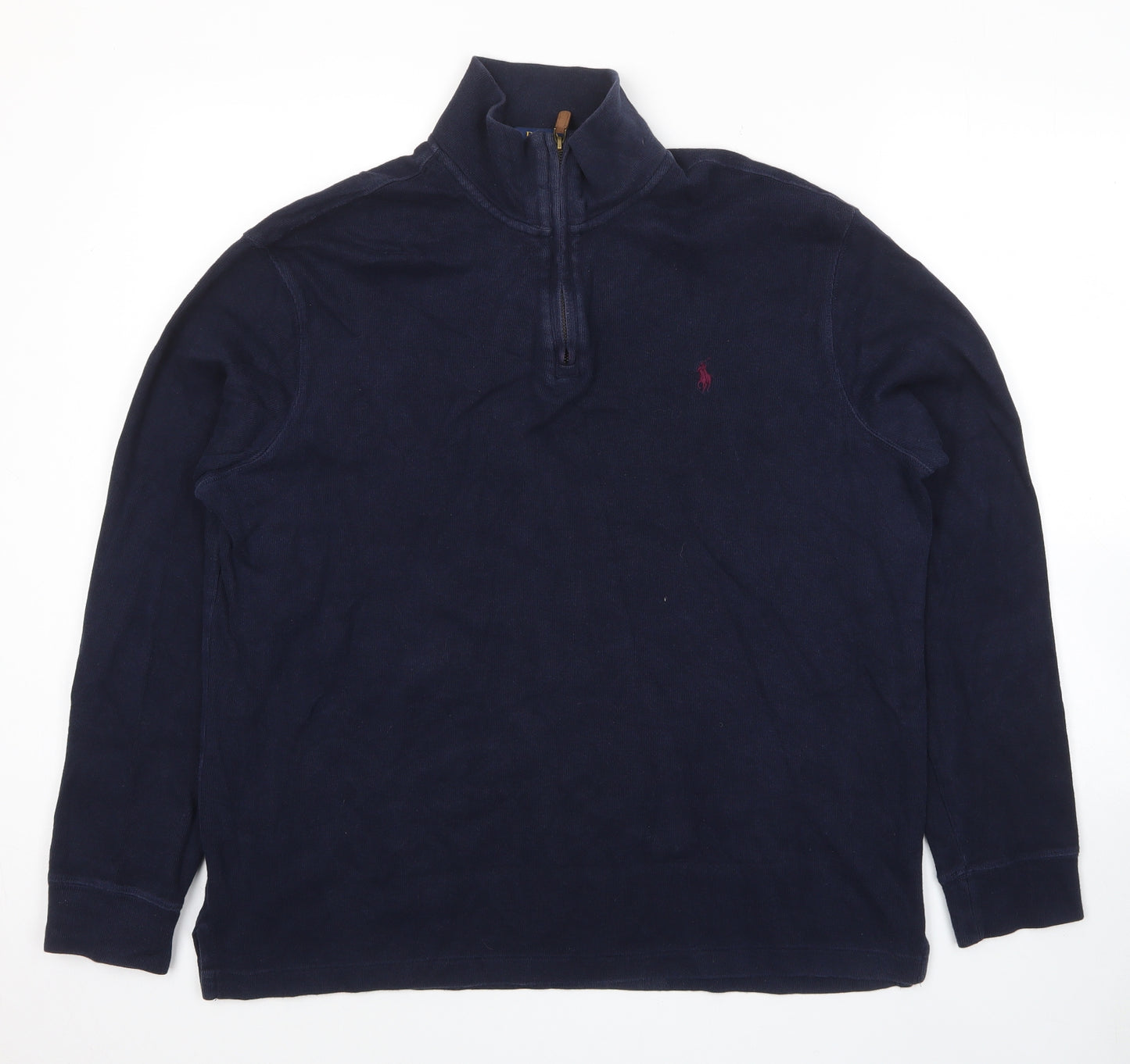 Polo Ralph Lauren Mens Blue Cotton Pullover Sweatshirt Size L
