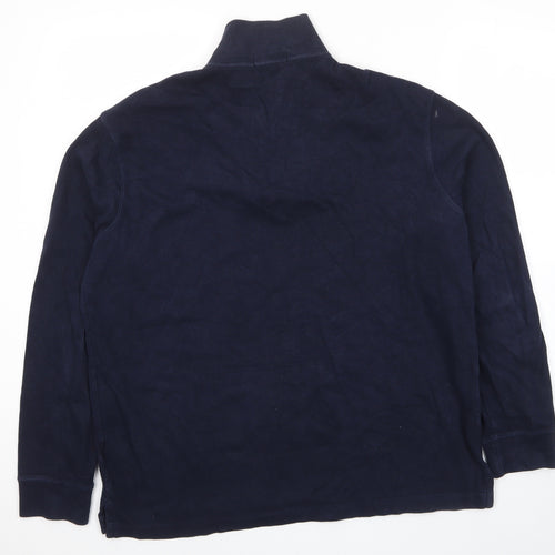 Polo Ralph Lauren Mens Blue Cotton Pullover Sweatshirt Size L