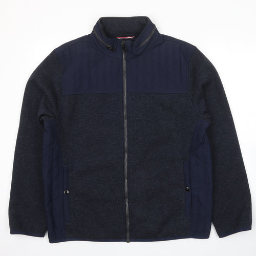 Blue Harbour Mens Blue Jacket Size L Zip
