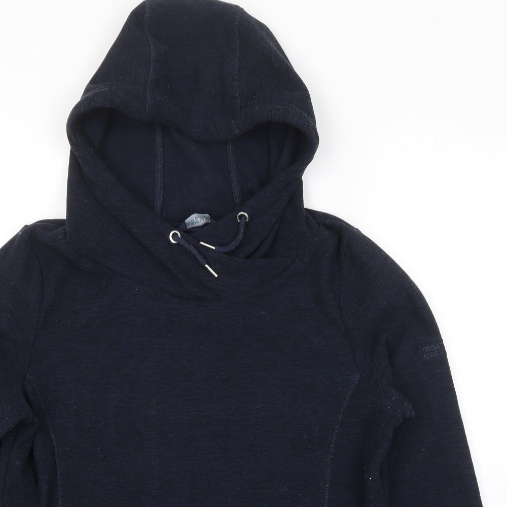 Regatta Womens Blue Polyester Pullover Hoodie Size 12 Pullover