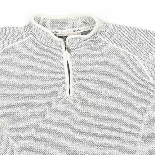 Weird Fish Womens Grey Cotton Pullover Sweatshirt Size XL Pullover