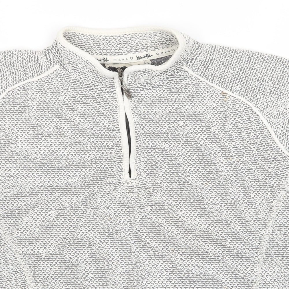 Weird Fish Womens Grey Cotton Pullover Sweatshirt Size XL Pullover