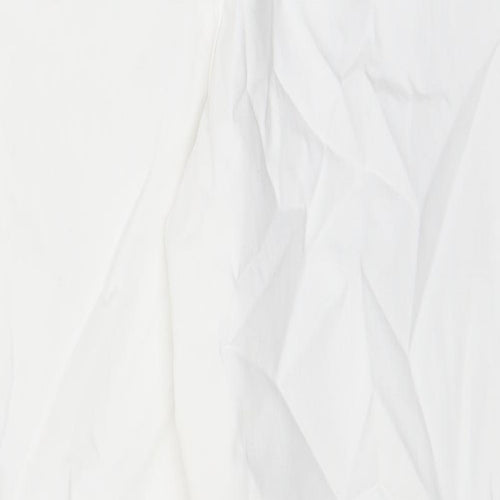 Marks and Spencer Womens White Polyester Straight Jeans Size 18 L32 in Regular Zip