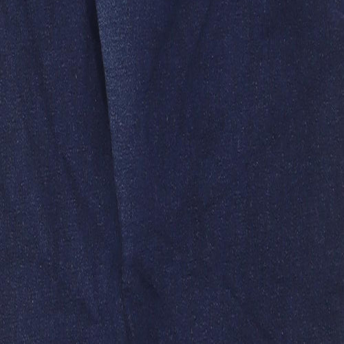 Denim & Co. Womens Blue Cotton Skinny Jeans Size 14 L28 in Regular Zip