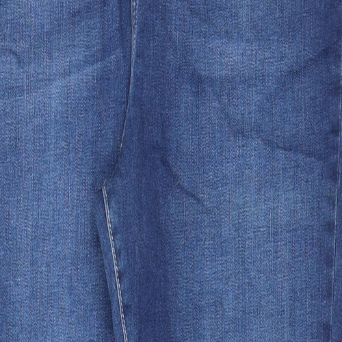 Very Womens Blue Cotton Skinny Jeans Size 18 L28 in Regular Zip