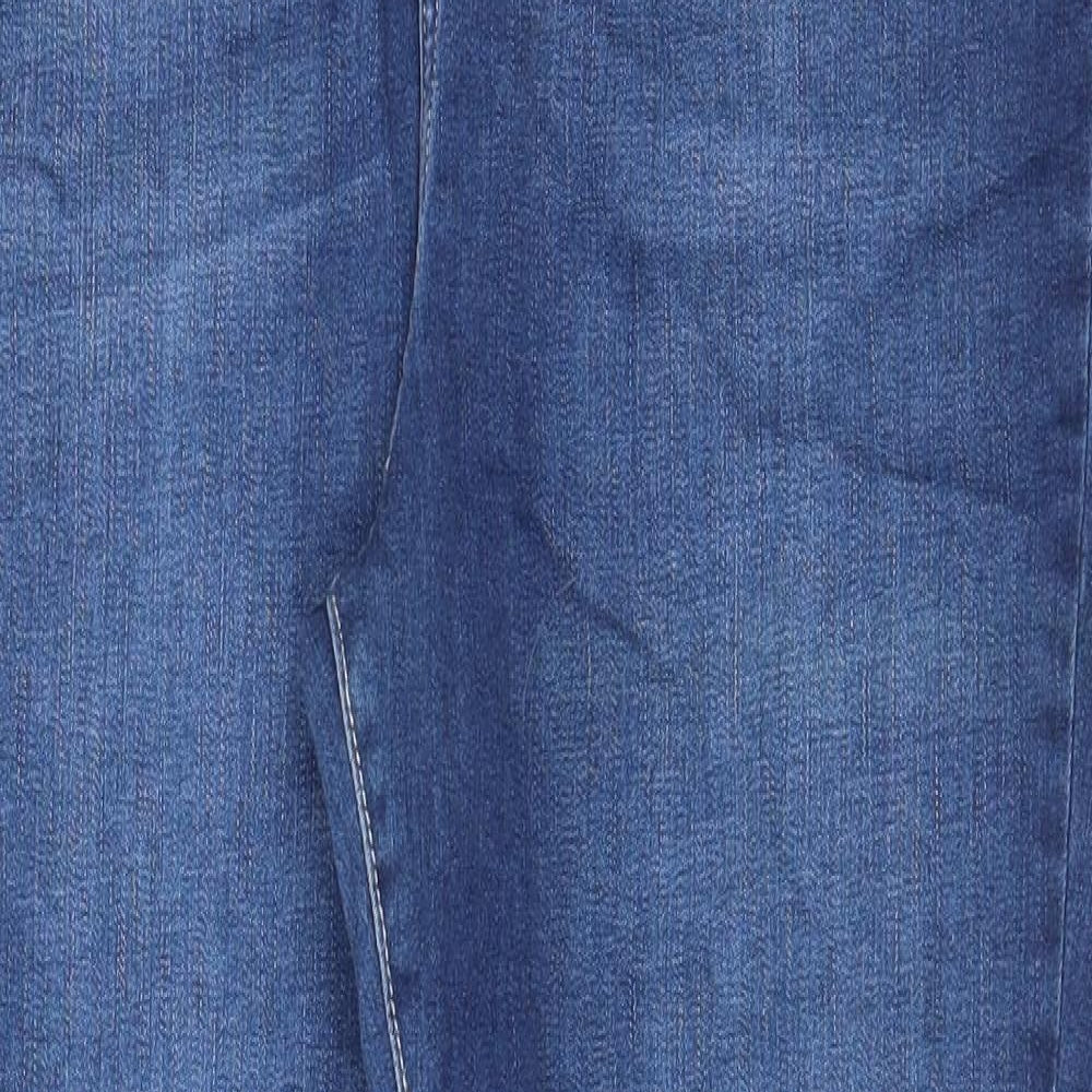 Very Womens Blue Cotton Skinny Jeans Size 18 L28 in Regular Zip