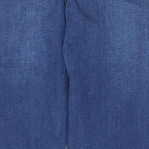 Very Womens Blue Cotton Skinny Jeans Size 18 L28 in Regular Zip