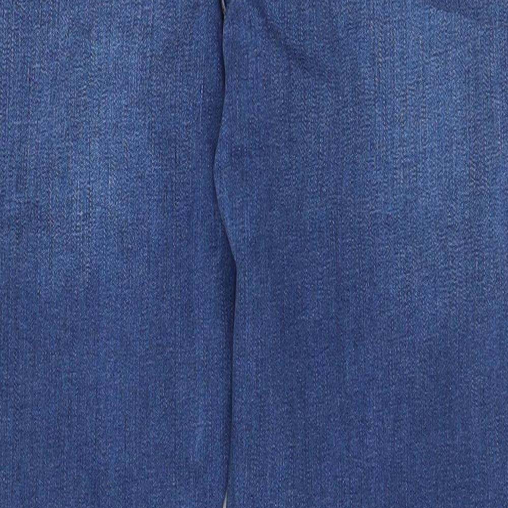Very Womens Blue Cotton Skinny Jeans Size 18 L28 in Regular Zip