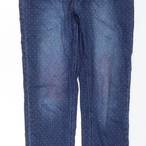 Maine Womens Blue Geometric Cotton Jegging Jeans Size 10 L20 in Regular