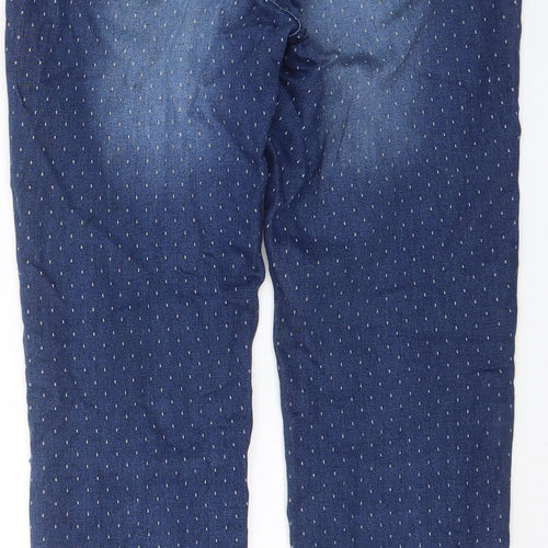 Maine Womens Blue Geometric Cotton Jegging Jeans Size 10 L20 in Regular