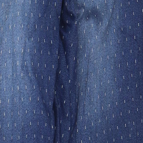 Maine Womens Blue Geometric Cotton Jegging Jeans Size 10 L20 in Regular