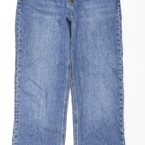 ASOS Womens Blue Cotton Cropped Jeans Size 25 in L26 in Regular Zip - Customized Length