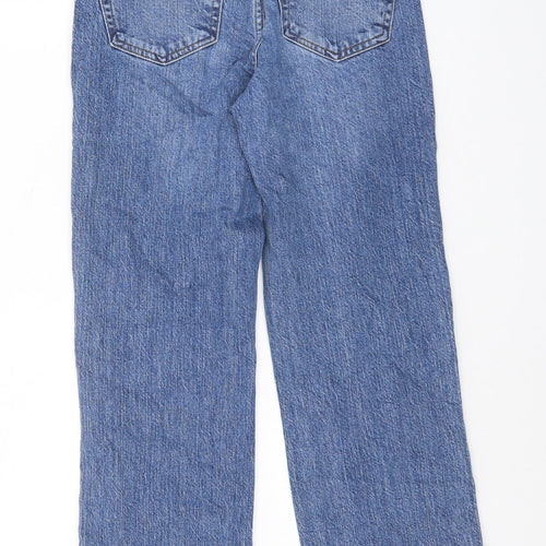 ASOS Womens Blue Cotton Cropped Jeans Size 25 in L26 in Regular Zip - Customized Length