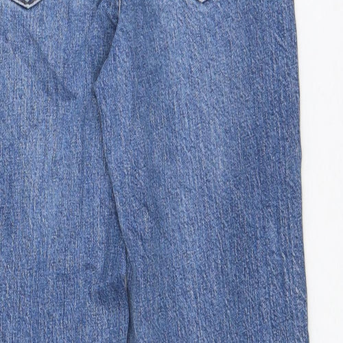 ASOS Womens Blue Cotton Cropped Jeans Size 25 in L26 in Regular Zip - Customized Length