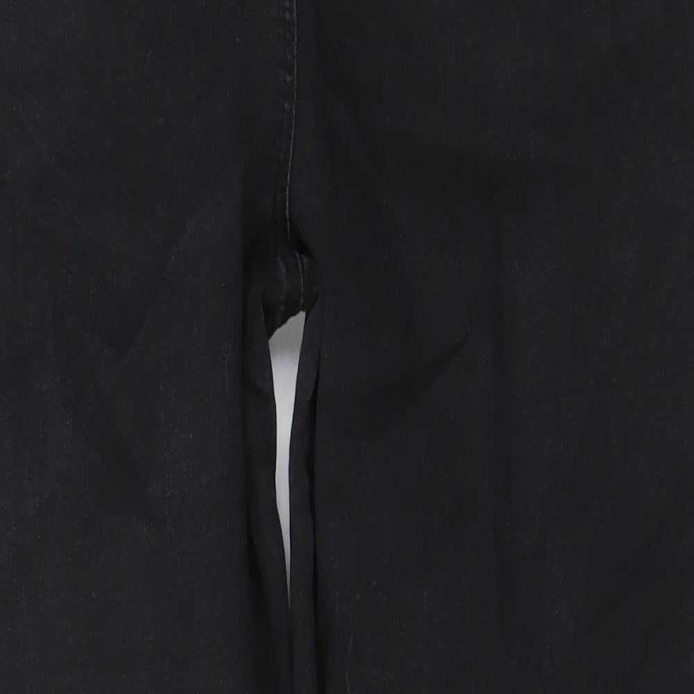 M&Co Womens Blue Cotton Straight Jeans Size 14 L28 in Regular Zip
