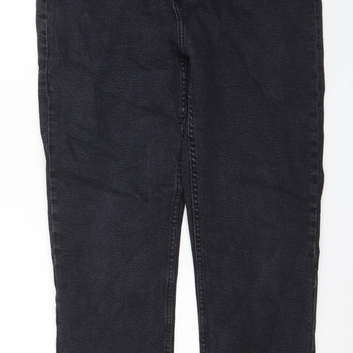 Denim & Co. Womens Black Polyester Skinny Jeans Size 14 L26 in Regular Zip