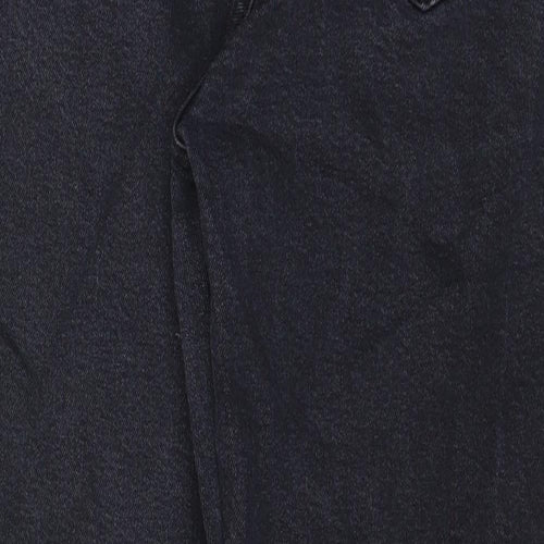 Denim & Co. Womens Black Polyester Skinny Jeans Size 14 L26 in Regular Zip
