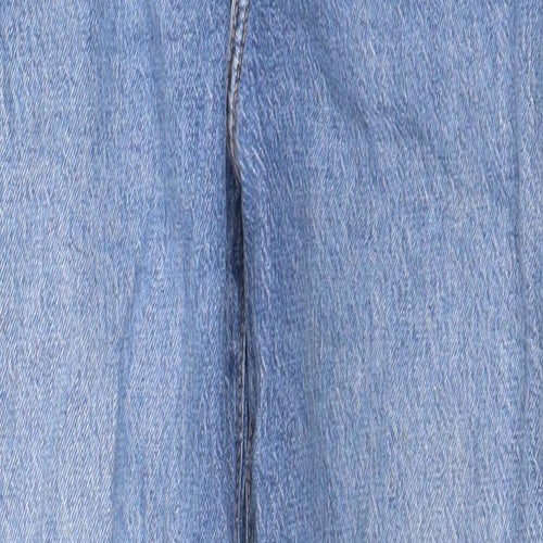 New Look Womens Blue Cotton Mom Jeans Size 10 L26 in Regular Zip